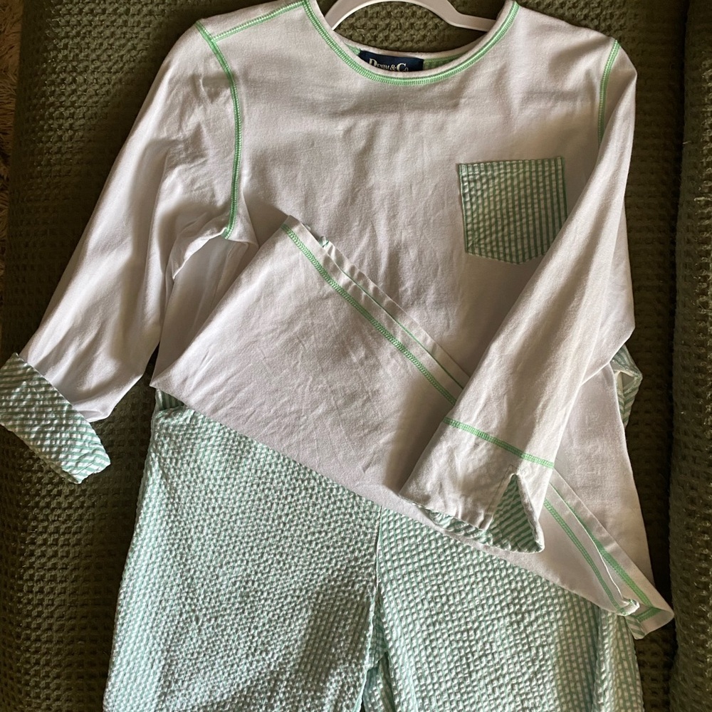 Vintage White and Green Set